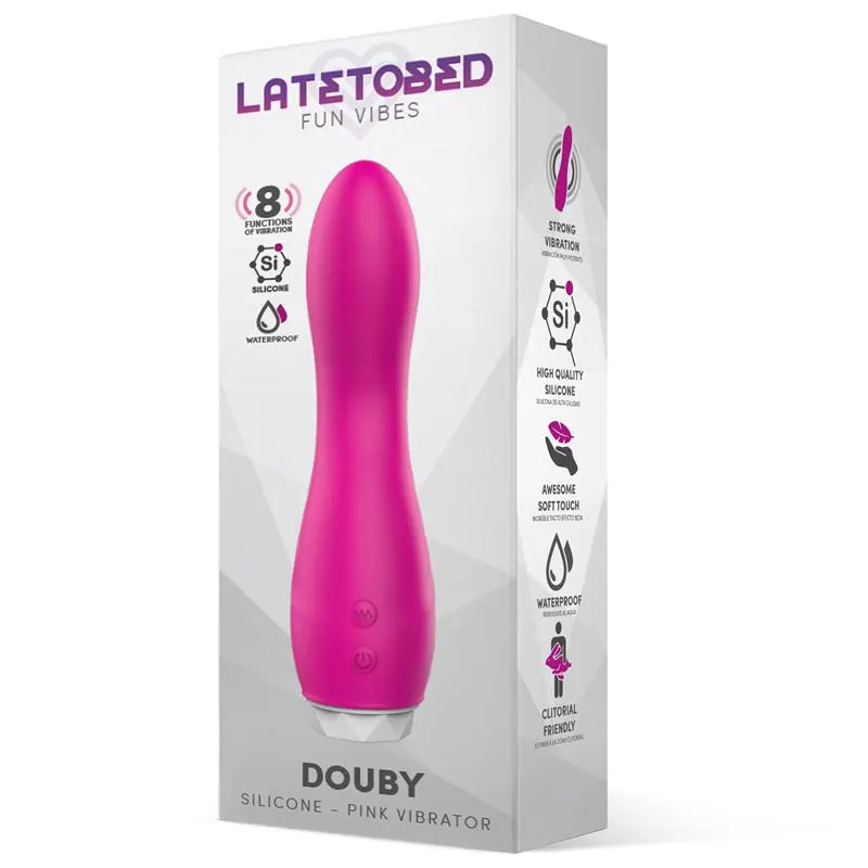 Douby Vibrador Silicona Rosa · LATETOBED · Vibradores — Foto 2