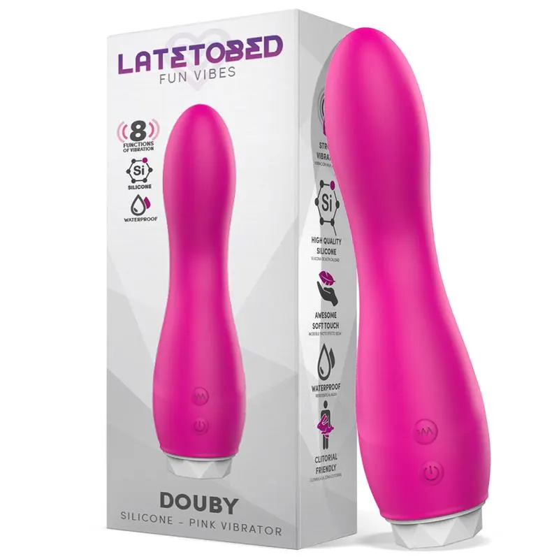 Douby Vibrador Silicona Rosa · LATETOBED · Vibradores