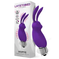 Hopye Bala Vibradora Conejito Silicona Púrpura · LATETOBED · Huevos y Balas Vibradoras