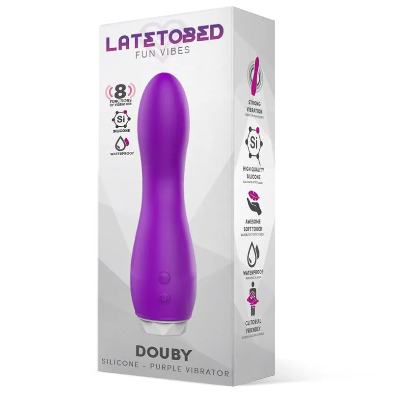 Douby Vibrador Silicona Púrpura · LATETOBED · Vibradores — Foto 2