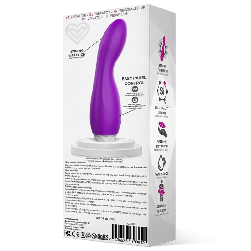 Douby Vibrador Silicona Púrpura · LATETOBED · Vibradores — Foto 3