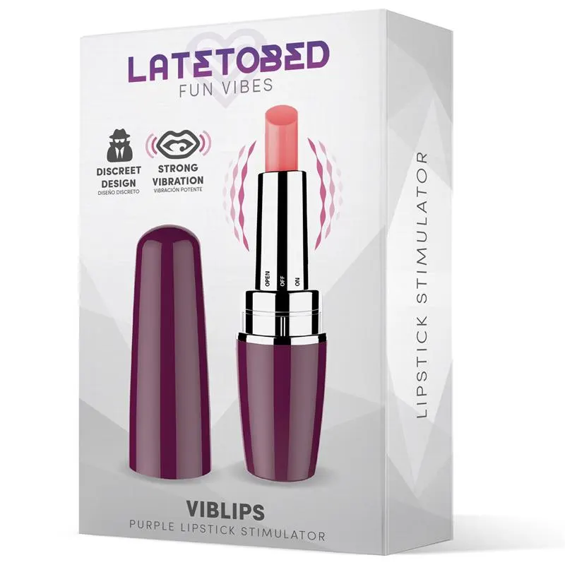 Viblips Estimulador Pintalabios Púrpura · LATETOBED · Estimuladores de Clítoris — photo 2