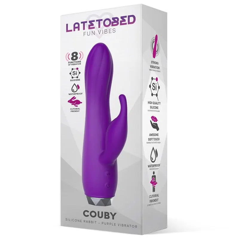 Couby Silicone Rabbit Purple Vibrator · LATETOBED · Vibradores — Foto 2