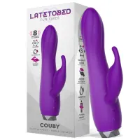 Couby Silicone Rabbit Purple Vibrator · LATETOBED · Vibradores