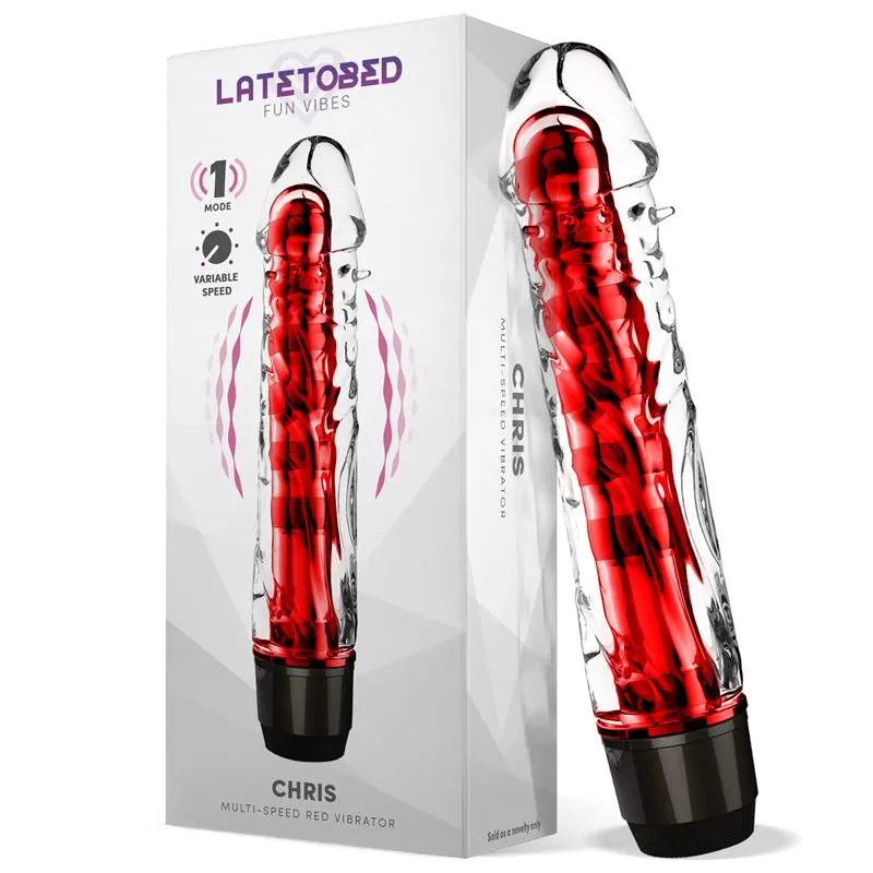 Chris Vibrador Multi Velocidad Rojo · LATETOBED · Vibradores