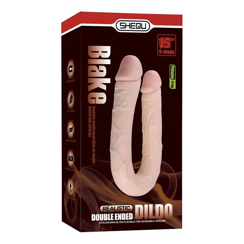 Pene forma de U Blake 46 cm · SHEQU · Dildos