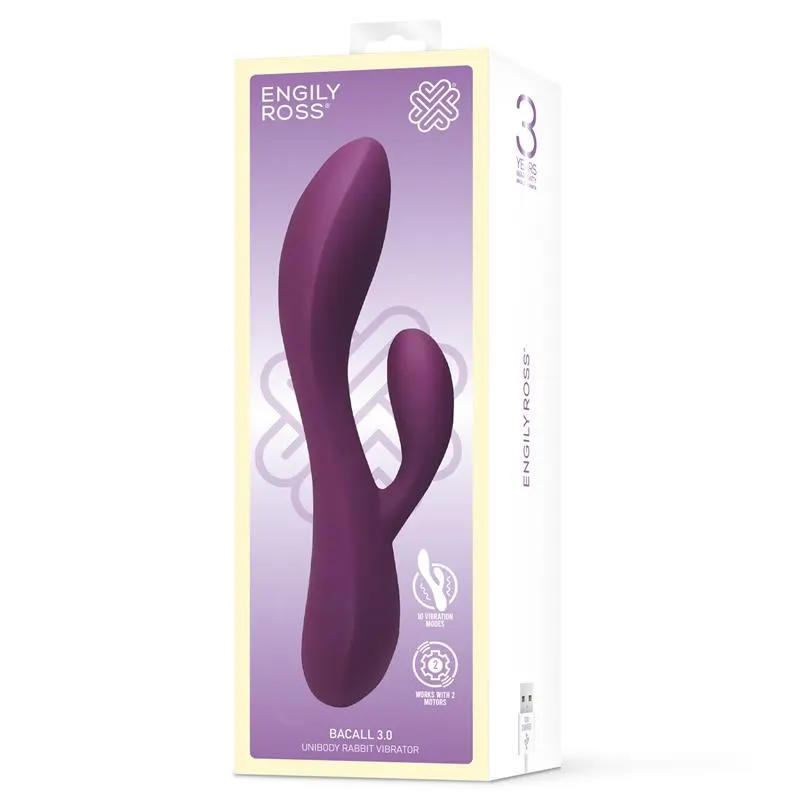 Bacall 3.0 Vibrador Silicona Liquida Inyectada Doble Motor USB Púrpura · ENGILY ROSS · Vibradores — Foto 2
