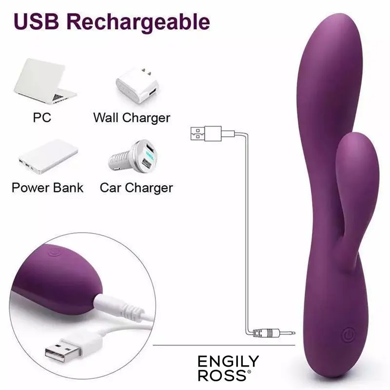 Bacall 3.0 Vibrador Silicona Liquida Inyectada Doble Motor USB Púrpura · ENGILY ROSS · Vibradores — Foto 4