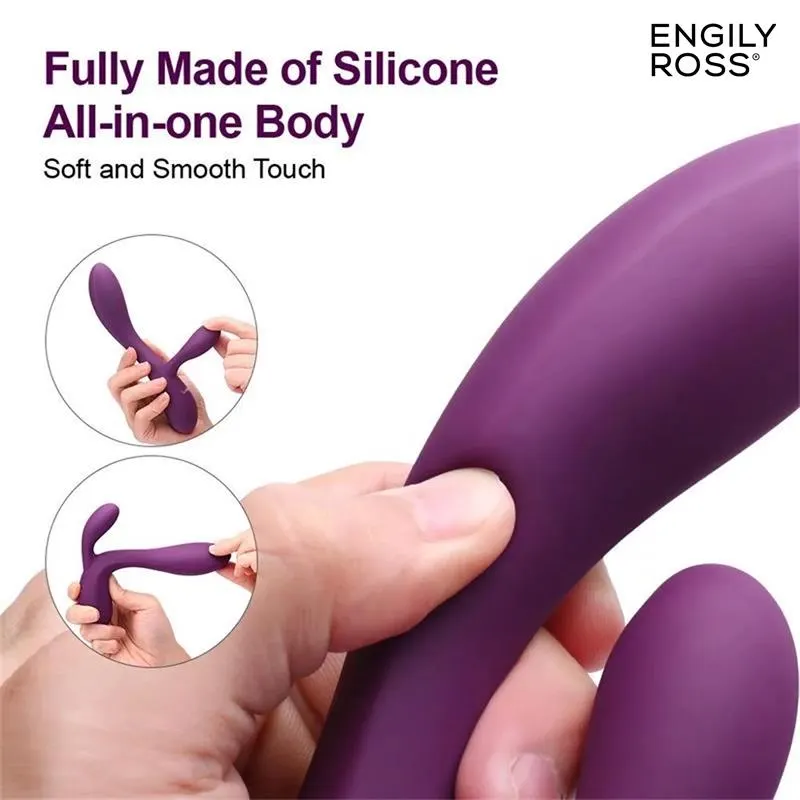 Bacall 3.0 Vibrador Silicona Liquida Inyectada Doble Motor USB Púrpura · ENGILY ROSS · Vibradores — Foto 8