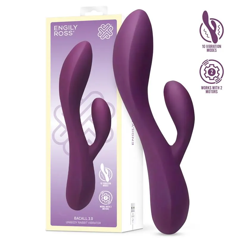 Bacall 3.0 Vibrador Silicona Liquida Inyectada Doble Motor USB Púrpura · ENGILY ROSS · Vibradores