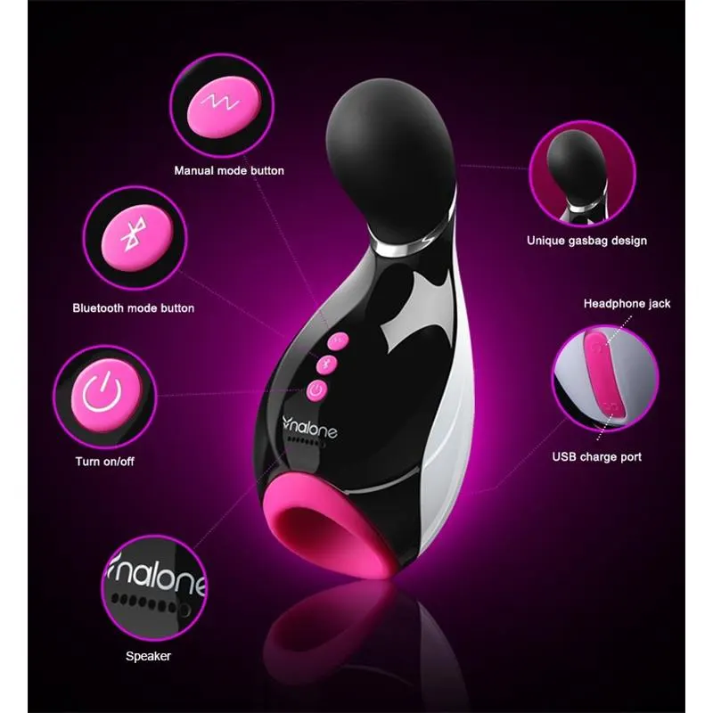 Masturbador Oxxy Negro y Fuchsia · NALONE · Masturbadores Él — photo 5