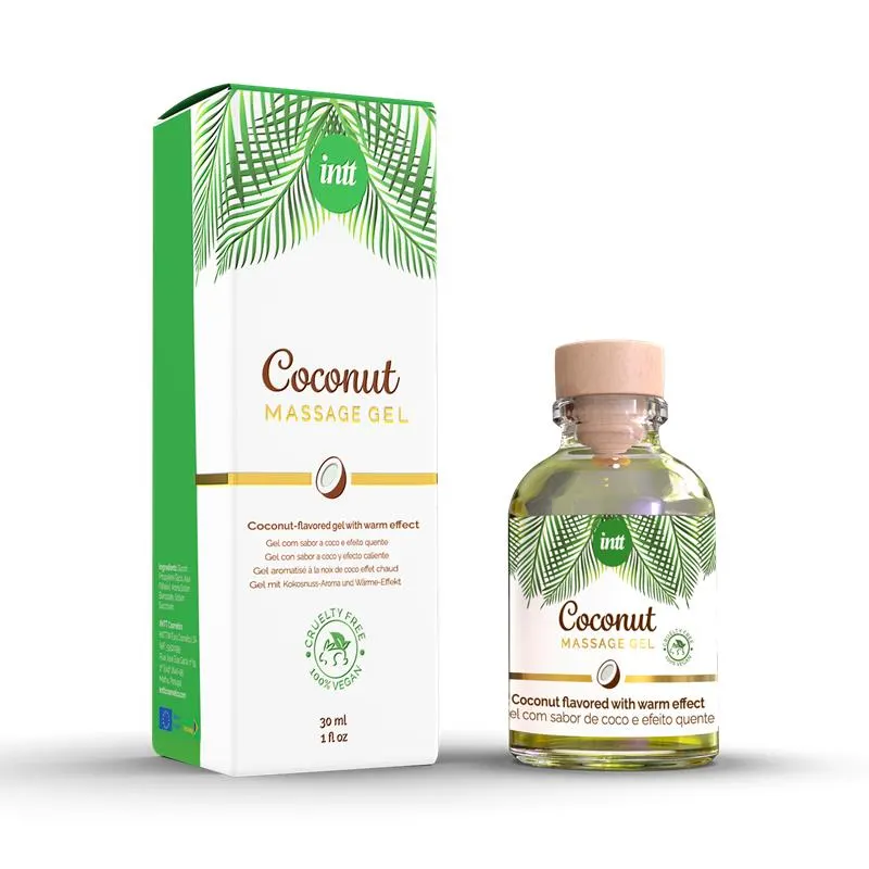 Gel de Masaje Coco 100% Vegano Besable 30 ml · INTT · Lubricantes