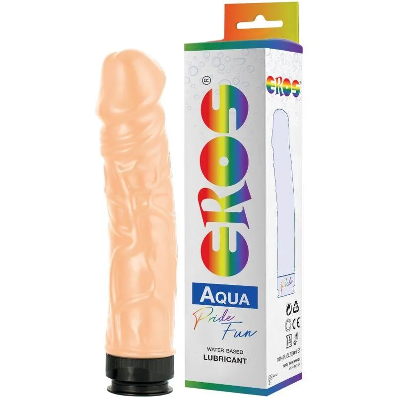 Dildo Pride Fun con Lubricante Aqua 300 ml · EROS · Dildos