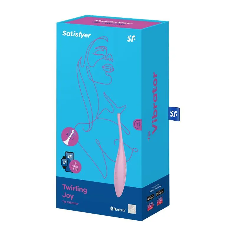 Twirling Joy Estimulador Giratorio con APP Rosa · SATISFYER · Estimuladores de Clítoris — Foto 5