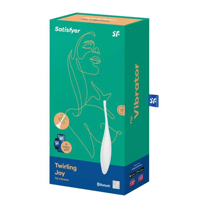 Twirling Joy Estimulador Giratorio con APP Blanco · SATISFYER · Estimuladores de Clítoris — Foto 5