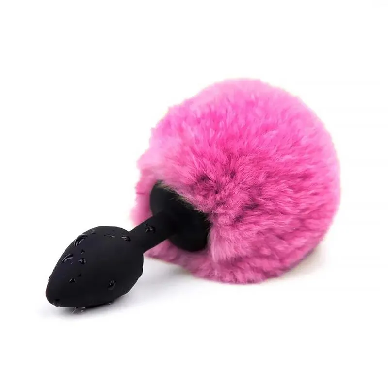 Plug Anal con Pompón Rosa Talla S · AFTERDARK · Anal
