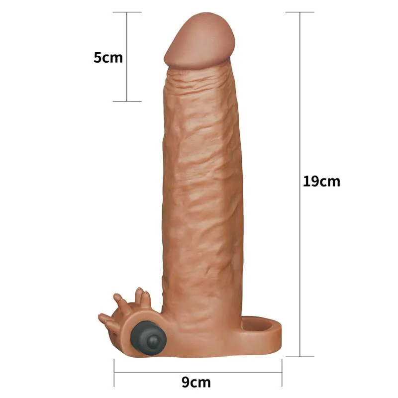 Funda para el Pene Pleasure X-Tender Marron Add 2 · LOVETOY · Fundas y Extensiones para el Pene — photo 5