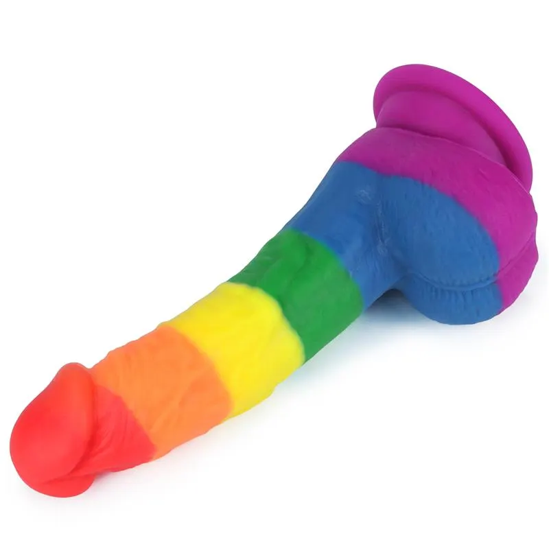 Dildo Prider 8 Silicona Líquida LGBT · LOVETOY · Dildos — photo 3