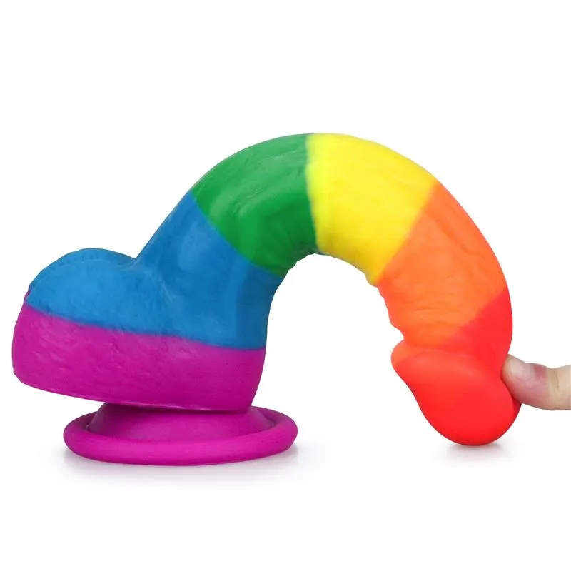 Dildo Prider 8 Silicona Líquida LGBT · LOVETOY · Dildos — photo 6