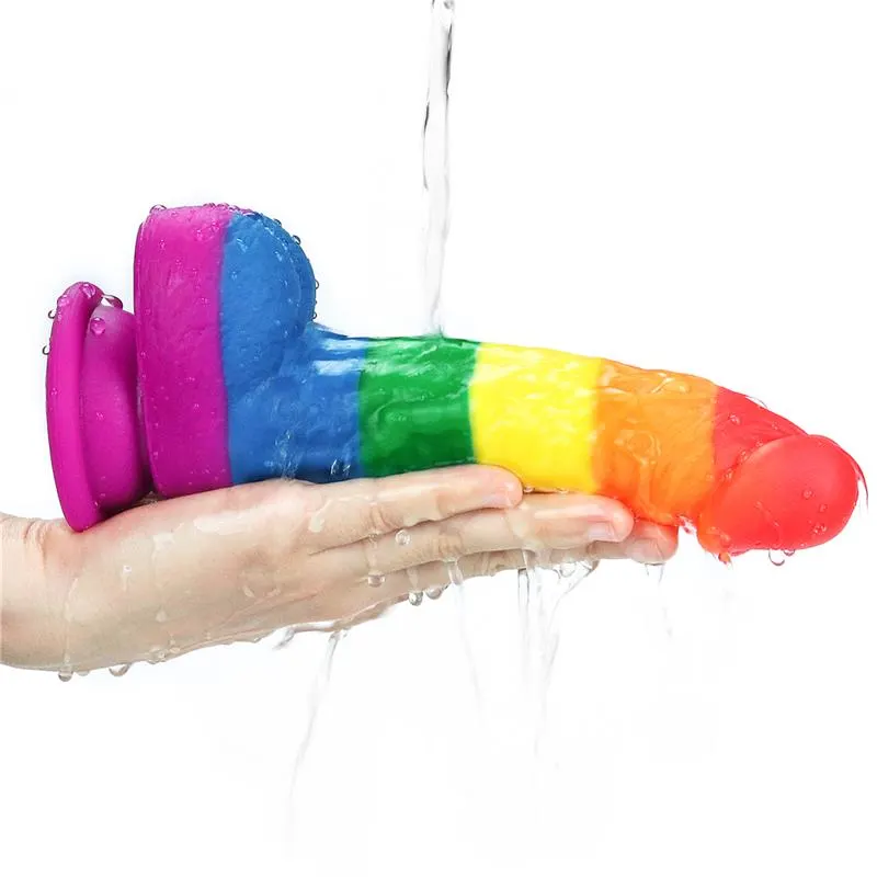 Dildo Prider 8 Silicona Líquida LGBT · LOVETOY · Dildos — photo 8
