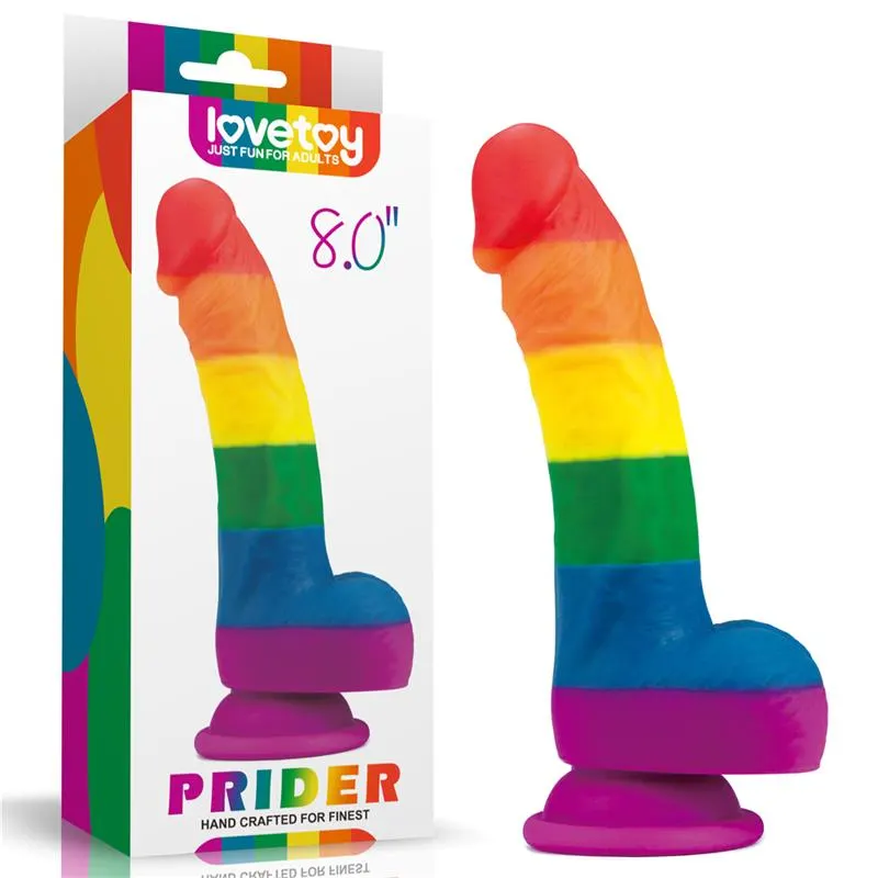 Dildo Prider 8 Silicona Líquida LGBT · LOVETOY · Dildos — photo 10