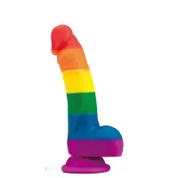 Dildo Prider 8 Silicona Líquida LGBT · LOVETOY · Dildos