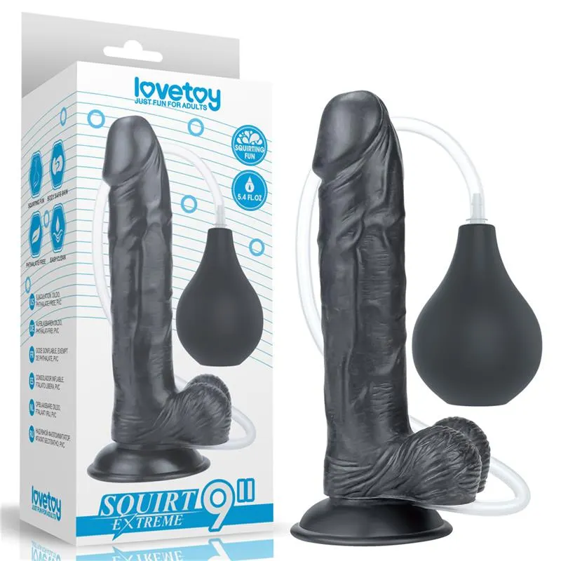 Dildo Squirting 9 Negro · LOVETOY · Dildos — Foto 10