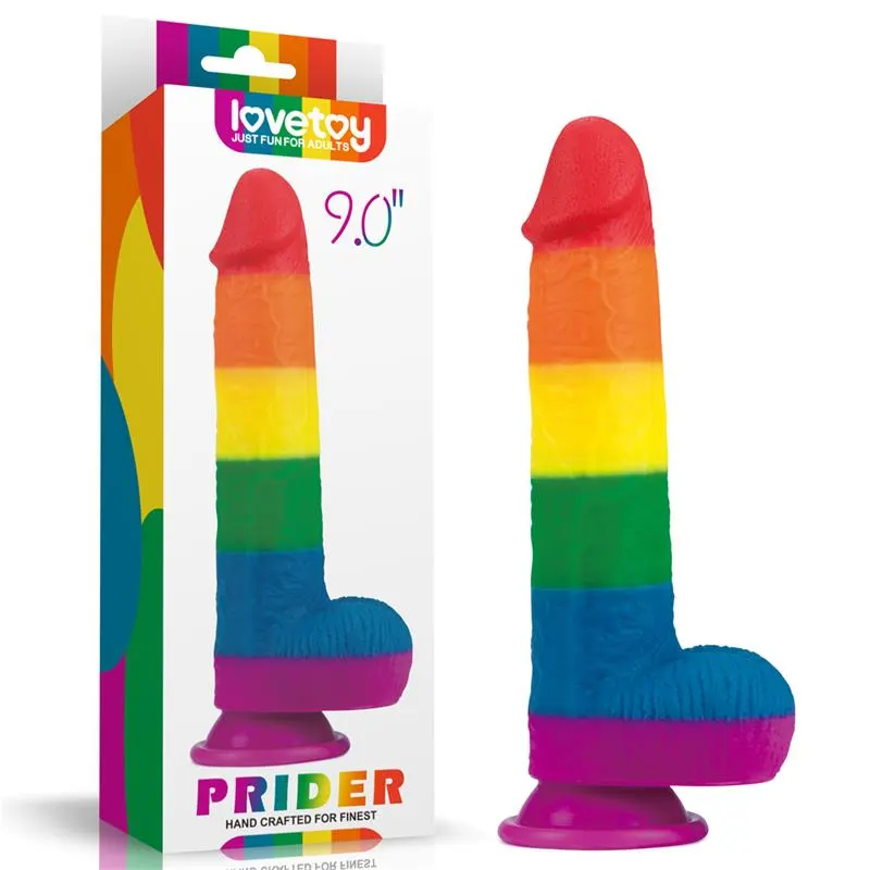 Dildo Prider 9 Silicona Líquida LGBT · LOVETOY · Dildos — Foto 12
