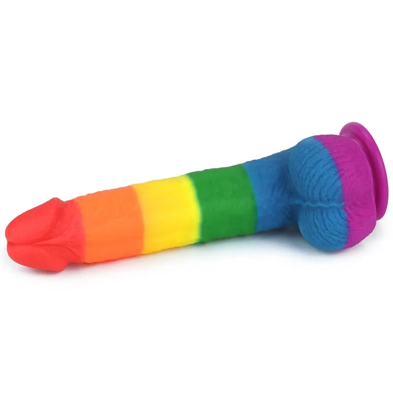 Dildo Prider 9 Silicona Líquida LGBT · LOVETOY · Dildos — Foto 3