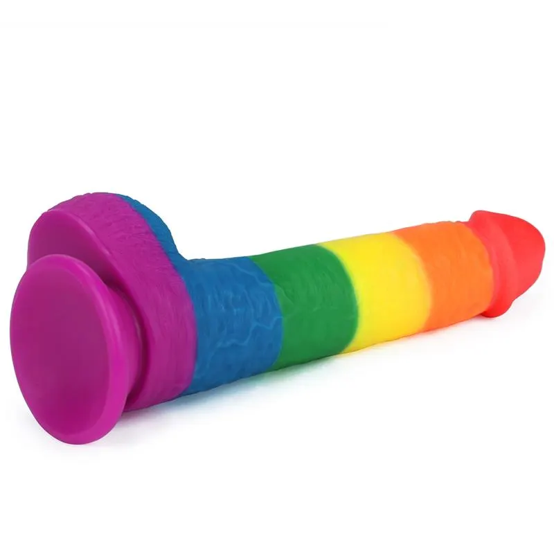 Dildo Prider 9 Silicona Líquida LGBT · LOVETOY · Dildos — Foto 4