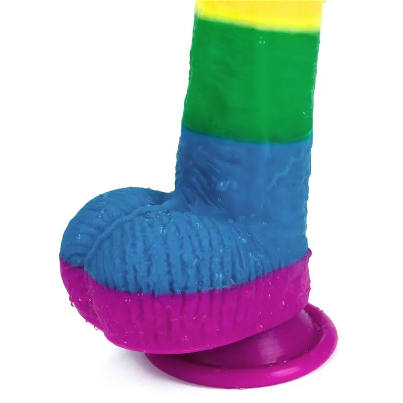 Dildo Prider 9 Silicona Líquida LGBT · LOVETOY · Dildos — Foto 5