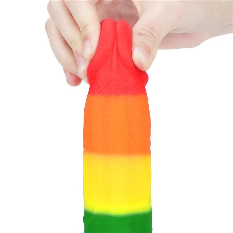 Dildo Prider 9 Silicona Líquida LGBT · LOVETOY · Dildos — Foto 7