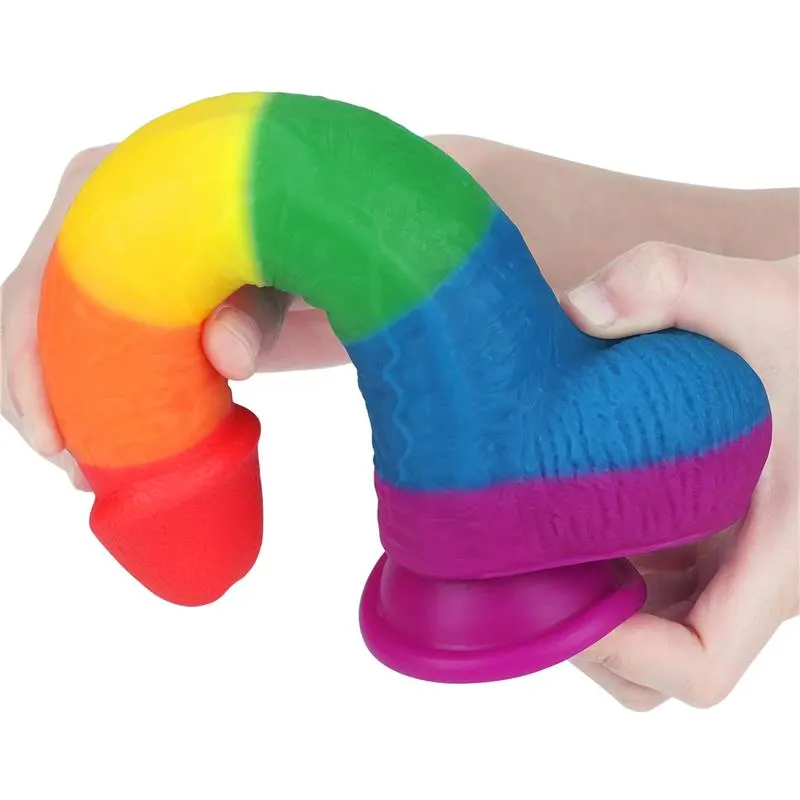 Dildo Prider 9 Silicona Líquida LGBT · LOVETOY · Dildos — Foto 8