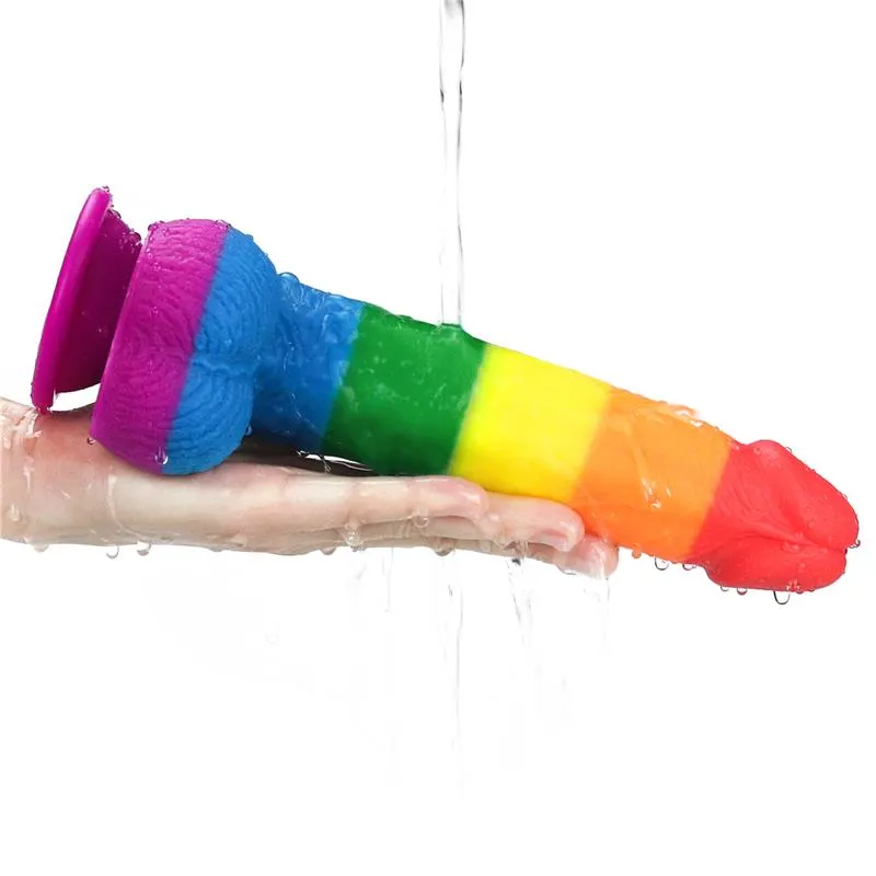 Dildo Prider 9 Silicona Líquida LGBT · LOVETOY · Dildos — Foto 10