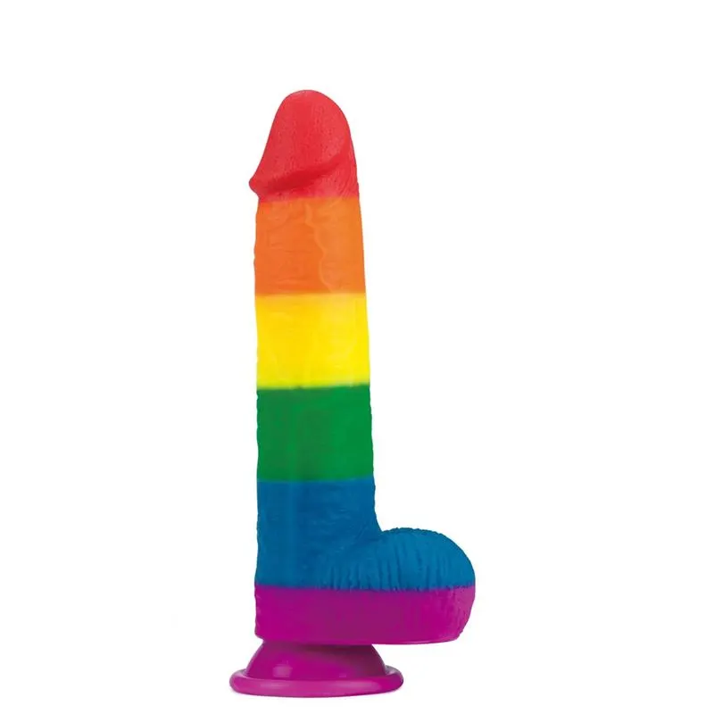 Dildo Prider 9 Silicona Líquida LGBT · LOVETOY · Dildos