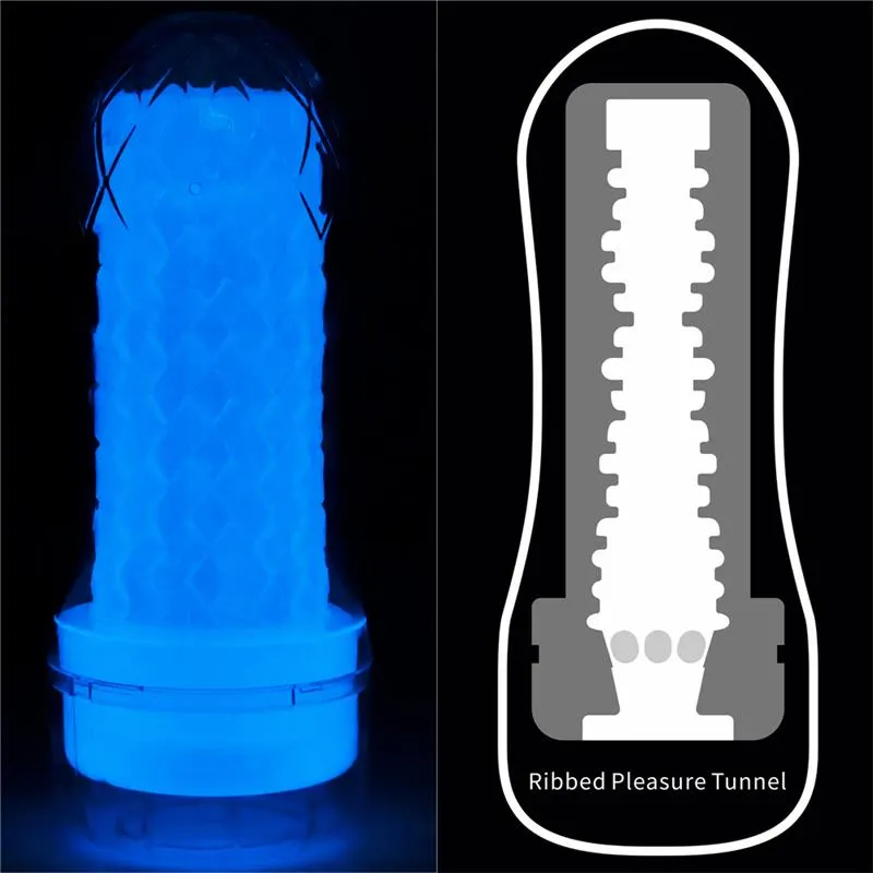 Masturbador Masculino Lumino Luz Azul · LOVETOY · Masturbadores Él — Foto 9