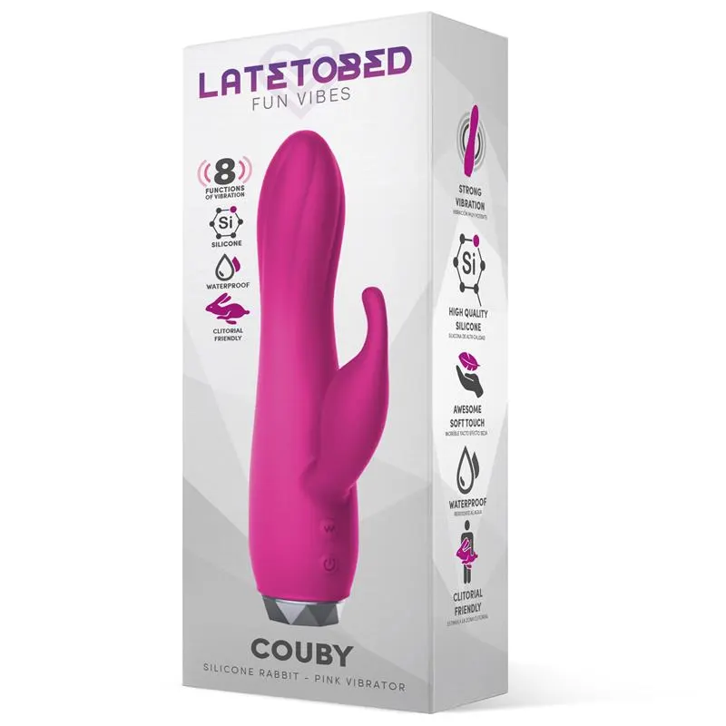 Couby Vibrador de Conejito Silicona Rosa · LATETOBED · Vibradores — Foto 2