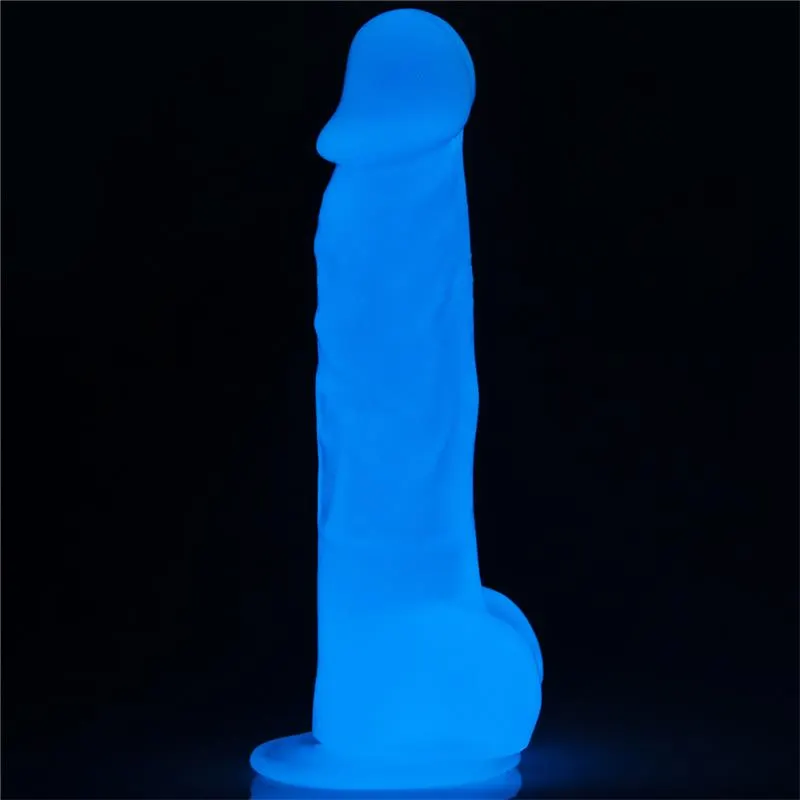 Dildo 8.5 Lumino Luz Azul · LOVETOY · Dildos