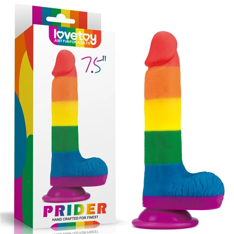 Dildo Prider 7.5 Silicona Líquida LGBT · LOVETOY · Dildos — Foto 11