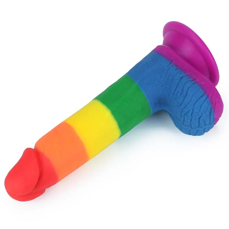 Dildo Prider 7.5 Silicona Líquida LGBT · LOVETOY · Dildos — Foto 3