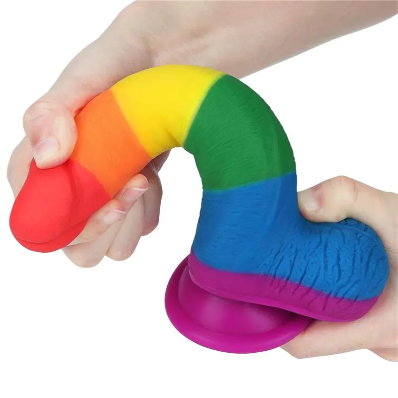 Dildo Prider 7.5 Silicona Líquida LGBT · LOVETOY · Dildos — Foto 7