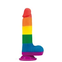 Dildo Prider 7.5 Silicona Líquida LGBT · LOVETOY · Dildos