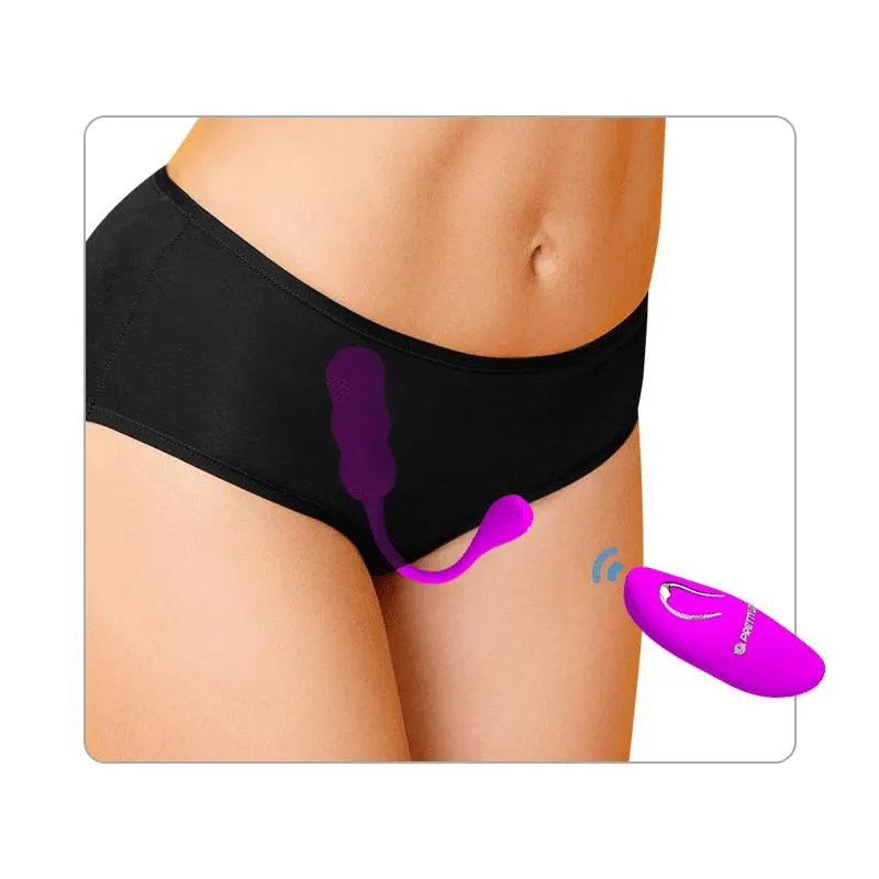 Leshy Huevo Vibrador con Control Remoto USB · PRETTYLOVE · Huevos y Balas Vibradoras — photo 4