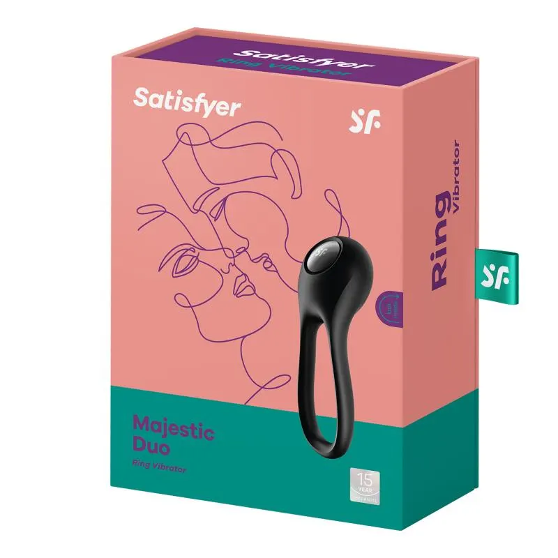 Anillo para el Pene Majestic Duo USB Negro · SATISFYER · Anillos para el Pene — Foto 5