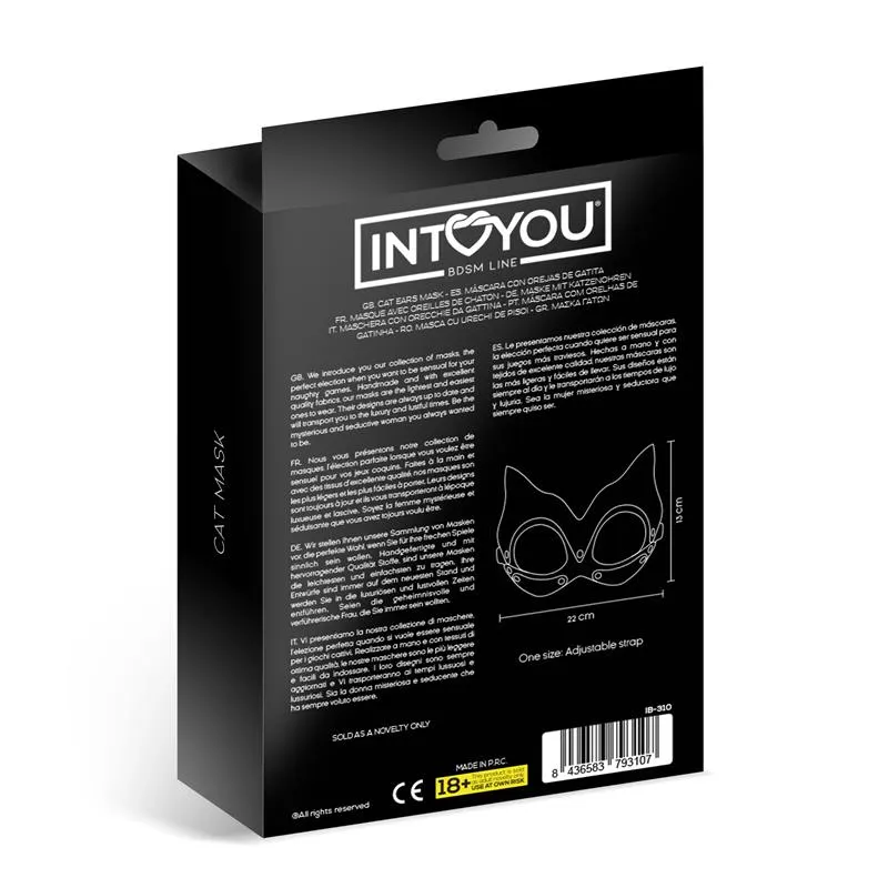 Kaissy Máscara de Gatita Ajustable · INTOYOU BDSM LINE · Juegos y Complementos Divertidos — photo 8