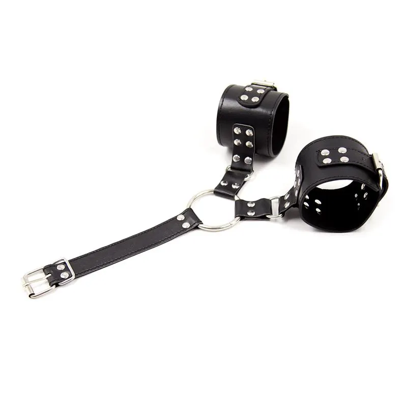 Collar con Restricciones Ajustable Negro · LATETOBED BDSM LINE · Esposas y Ataduras — Foto 2