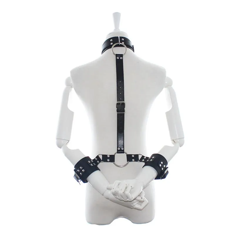 Collar con Restricciones Ajustable Negro · LATETOBED BDSM LINE · Esposas y Ataduras — Foto 5