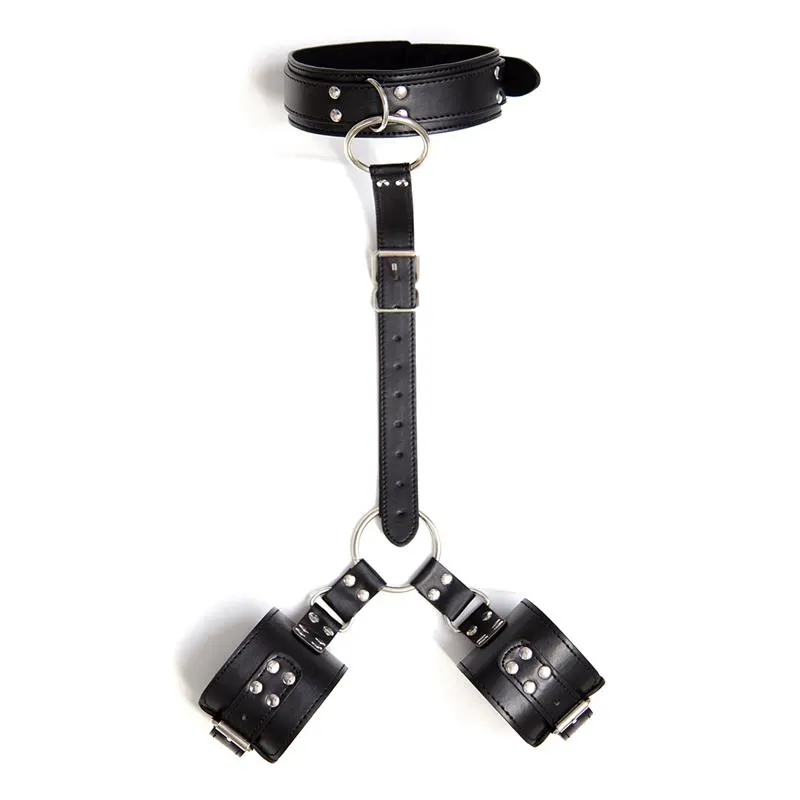 Collar con Restricciones Ajustable Negro · LATETOBED BDSM LINE · Esposas y Ataduras
