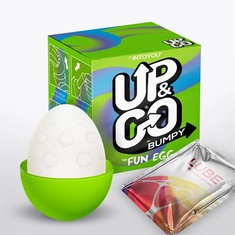 Bumpy Huevo Masturbador Elástico Verde · UP&GO · Masturbadores Él