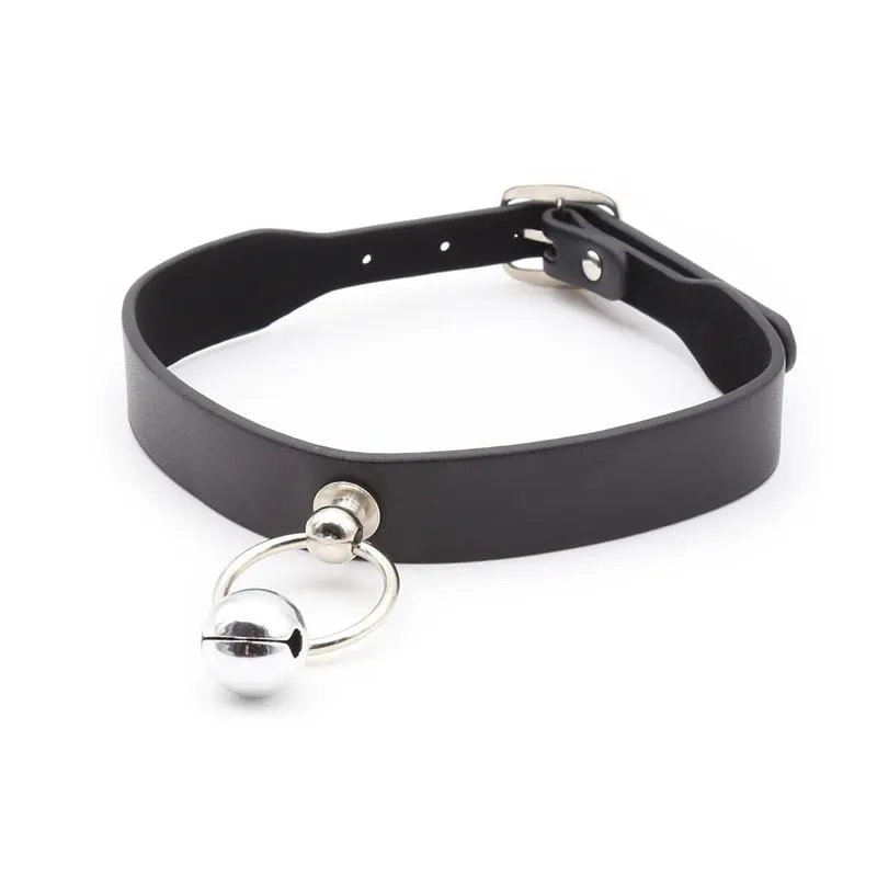 Collar con Aro y Cascabel Negro · LATETOBED BDSM LINE · Accesorios BDSM y Fetish — photo 2